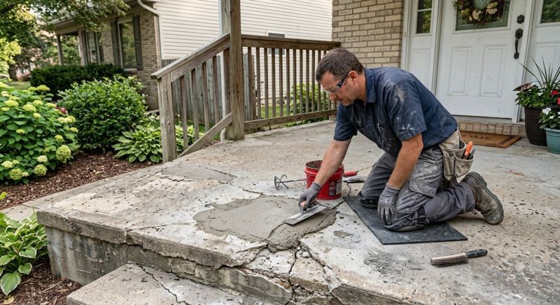 Cracked Concrete Repair in Des Moines, IA