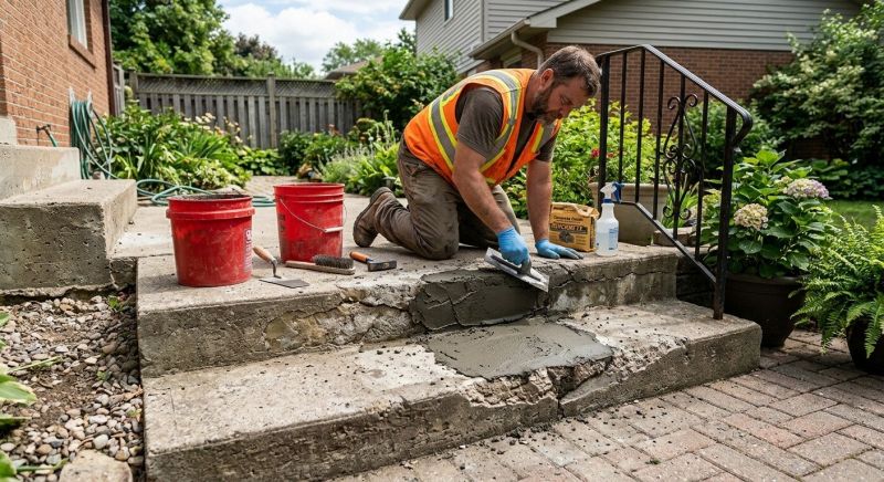 Patio Concrete Repair in West Des Moines, IA