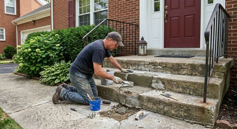 Porch Crack Repair in Des Moines, IA